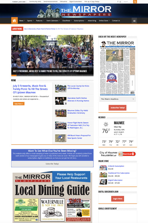 Website design sample